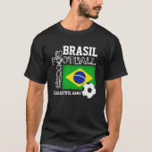 BRASIL Soccer Football T-shirt (Voorkant)