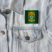 "Brasil Steel" Buttonnen Vierkante Button 5,1 Cm (In situ)