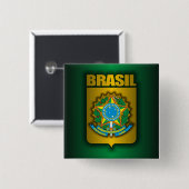 "Brasil Steel" Buttonnen Vierkante Button 5,1 Cm (Voorkant /achterkant)