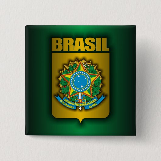 "Brasil Steel" Buttonnen Vierkante Button 5,1 Cm (Voorkant)