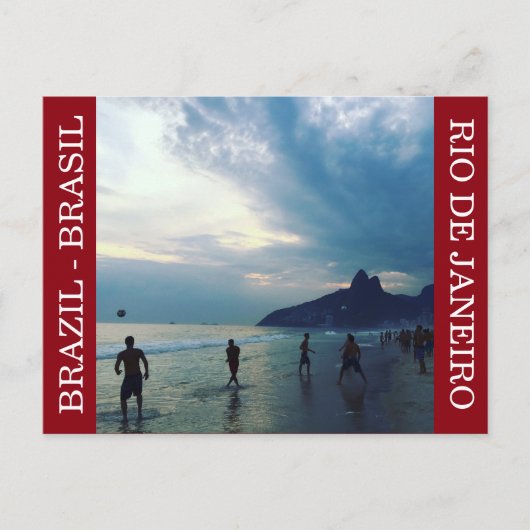 brasil strand futbol briefkaart (Voorkant)