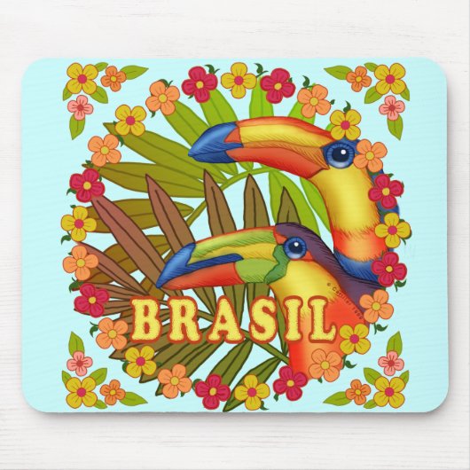 Brasil Toucans mousepad Muismat (Voorkant)