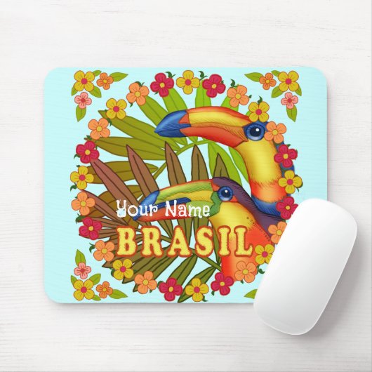 Brasil Toucans mousepad Muismat (Met muis)