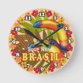 Brasil Toucans Ronde Klok (Voorkant)