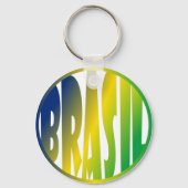 Brasil Verde Amarelo Sleutelhanger (Voorkant)