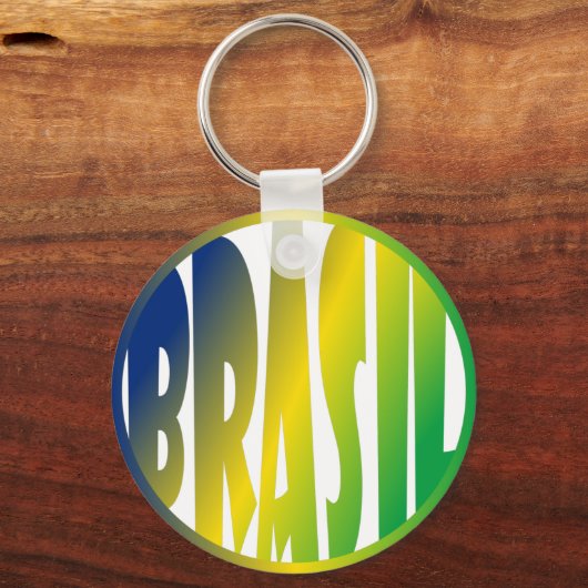 Brasil Verde Amarelo Sleutelhanger (Voorkant)