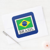 Brasil Vierkante Sticker (Envelop)