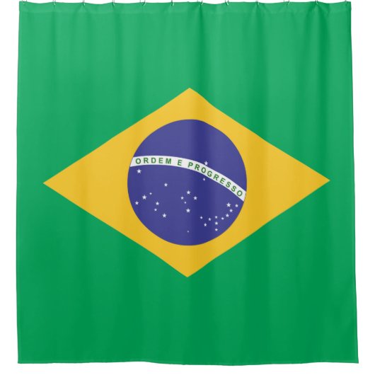 Brasil vlag douchegordijn (Voorkant)