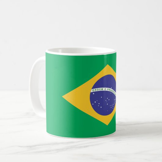 Brasil vlag koffiemok (Voorkant links)
