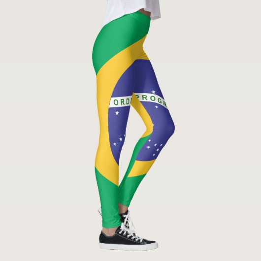 Brasil vlag leggings (Rechts)