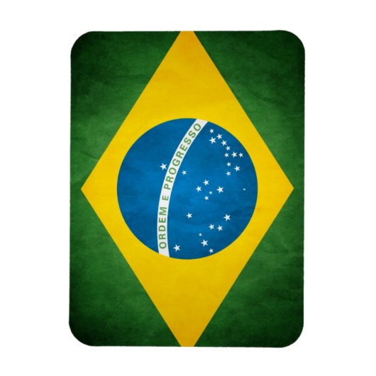 Brasil Vlag Magneet (Verticaal)