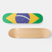 Brasil vlag persoonlijk skateboard (Horizontaal)