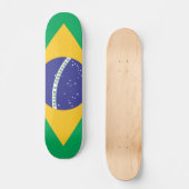 Brasil vlag persoonlijk skateboard (Voorkant)