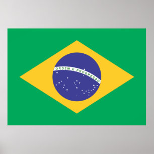 Brasil vlag poster