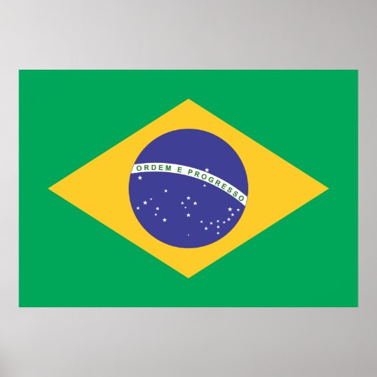 Brasil vlag poster (Voorkant)
