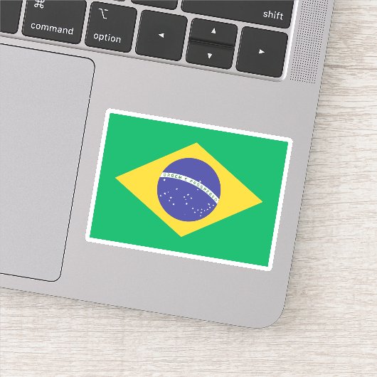 Brasil vlag sticker (Detail)