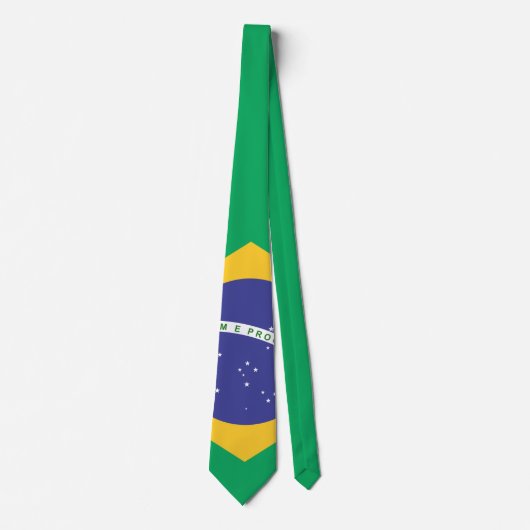 Brasil vlag stropdas (Voorkant)