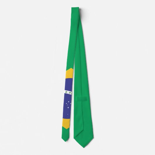 Brasil vlag stropdas (Achterkant)
