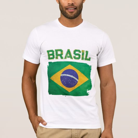 Brasil vlag t-shirt (Voorkant)