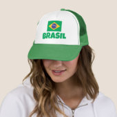 Brasil vlag trucker pet (In situ)