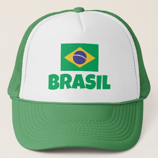 Brasil vlag trucker pet (Voorkant)