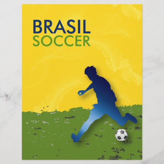 Brasil Voetbal Flyer (Voorkant)