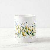 Brasil Watercolor Splatter Artistic Koffiemok (Center)