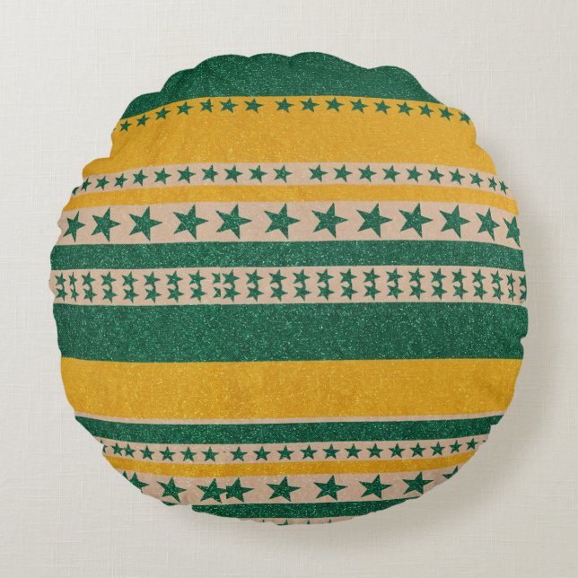 Brasil World Cup 2026 Rond Kussen (Voorkant)