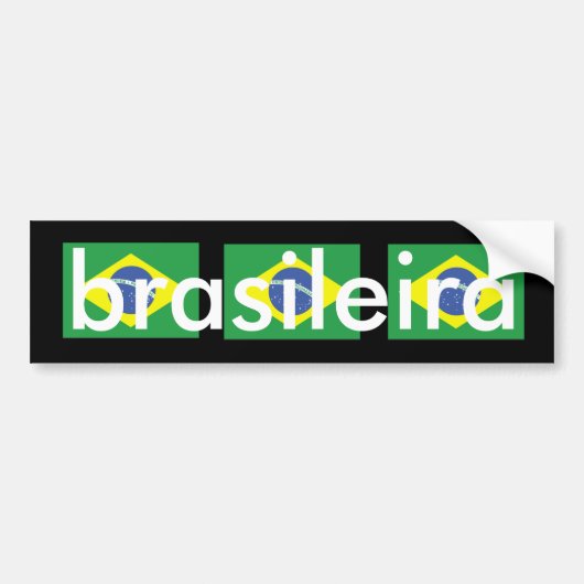 Brasileira Bumpersticker (Voorkant)