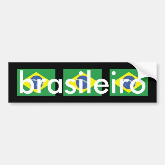 Brasileiro Bumpersticker (Voorkant)