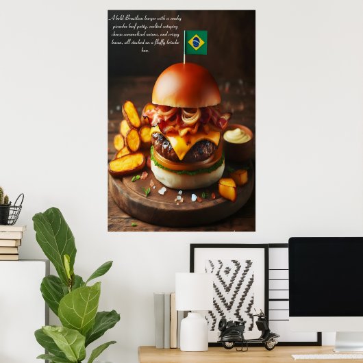 Brasilia Bites: Picanha Perfection 24x36 Poster (Thuiskantoor)