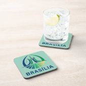 Brasilia Brazil Capital Bier Onderzetter (Rechterzijde)