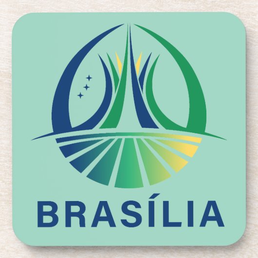 Brasilia Brazil Capital Bier Onderzetter (Voorkant)