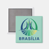 Brasilia Brazil Capital Magneet (Voorkant / Achterkant)