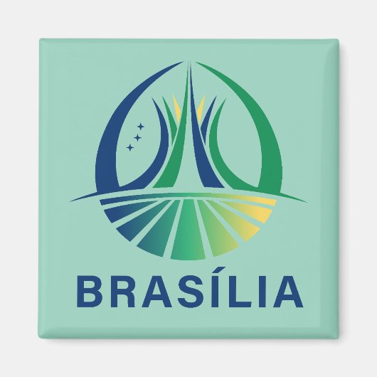 Brasilia Brazil Capital Magneet (Voorkant)