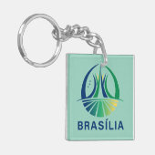 Brasilia Brazil Capital Sleutelhanger (Voorkant Links)