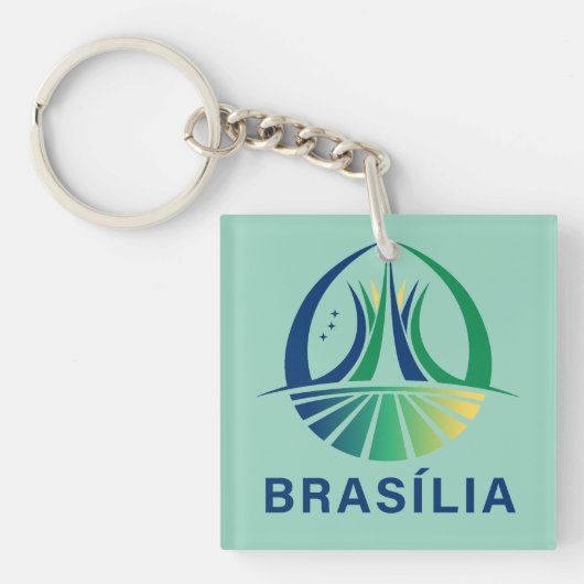 Brasilia Brazil Capital Sleutelhanger (Voorkant)