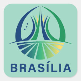 Brasilia Brazil Capital Vierkante Sticker