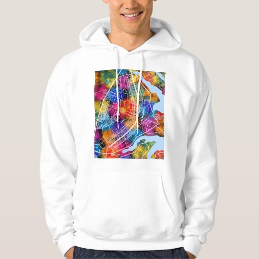 Brasília Brazil City Map Hoodie (Voorkant)