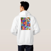 Brasília Brazil City Map Hoodie (Achterkant volledig)