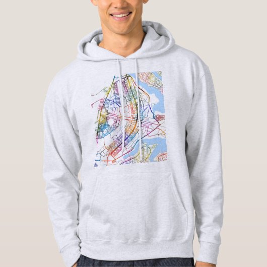 Brasília Brazil City Map Hoodie (Voorkant)