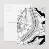 Brasília Brazil Map Briefkaart (Voorkant / Achterkant)