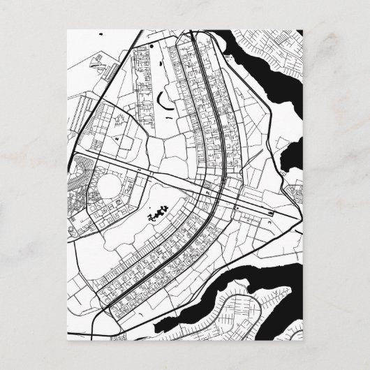 Brasília Brazil Map Briefkaart (Voorkant)