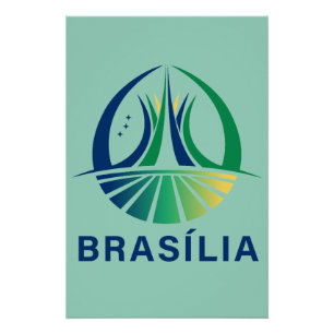 Brasilia Brazilië Hoofdstad Perfect Poster