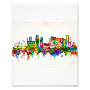 Brasilia Brazilië Skyline Foto Afdruk