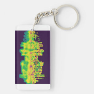 Brasilia Brazilië Skyline Sleutelhanger