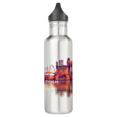 Brasilia Brazilië Skyline Waterfles (Links)