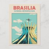 Brasilia Catedral Metropolitana, Brasil Briefkaart (Voorkant)
