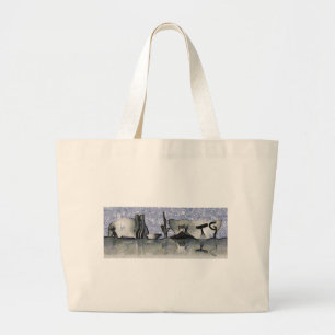 Brasilia city skyline grote tote bag