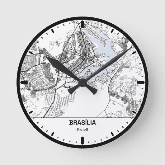 Brasilia Klok Stad Lijn Kunst (Voorkant)